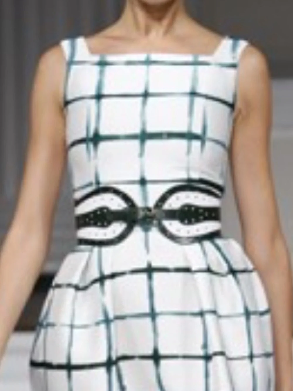 Gorgeous Vintage Italian Leather Corset Belt - Oscar de la Renta Runway Sample